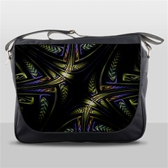 Fractal Texture Pattern Messenger Bag