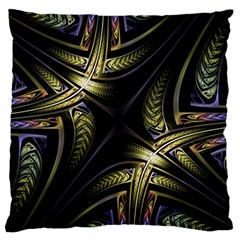 Fractal Texture Pattern Large Cushion Case (two Sides)