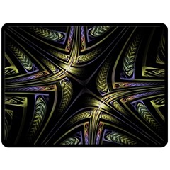 Fractal Texture Pattern Double Sided Fleece Blanket (large)  by HermanTelo