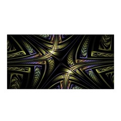 Fractal Texture Pattern Satin Wrap