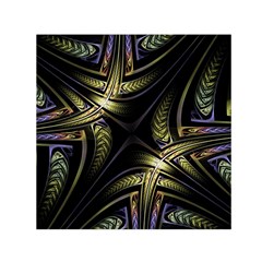 Fractal Texture Pattern Small Satin Scarf (square)