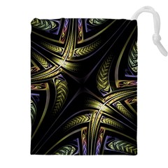 Fractal Texture Pattern Drawstring Pouch (4xl)