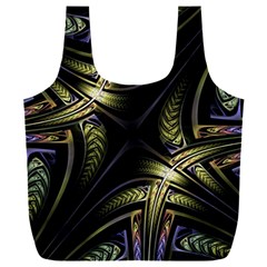 Fractal Texture Pattern Full Print Recycle Bag (xxxl)