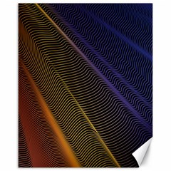 Rainbow Waves Mesh Colorful 3d Canvas 16  X 20  by HermanTelo