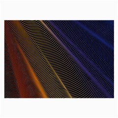 Rainbow Waves Mesh Colorful 3d Large Glasses Cloth