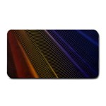 Rainbow Waves Mesh Colorful 3d Medium Bar Mats 16 x8.5  Bar Mat