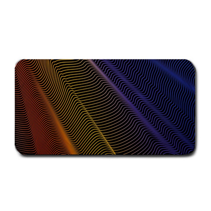 Rainbow Waves Mesh Colorful 3d Medium Bar Mats