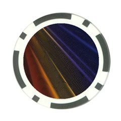 Rainbow Waves Mesh Colorful 3d Poker Chip Card Guard