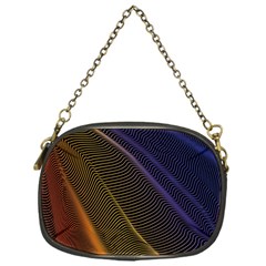 Rainbow Waves Mesh Colorful 3d Chain Purse (one Side)