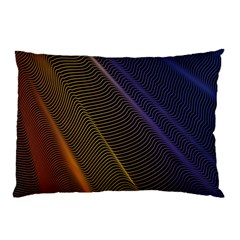 Rainbow Waves Mesh Colorful 3d Pillow Case by HermanTelo