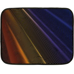 Rainbow Waves Mesh Colorful 3d Fleece Blanket (mini)