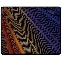 Rainbow Waves Mesh Colorful 3d Fleece Blanket (medium) 