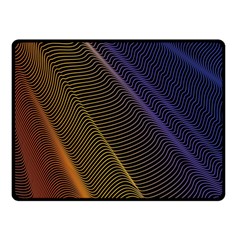 Rainbow Waves Mesh Colorful 3d Fleece Blanket (small)