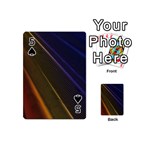 Rainbow Waves Mesh Colorful 3d Playing Cards 54 Designs (Mini) Front - Spade5