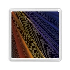 Rainbow Waves Mesh Colorful 3d Memory Card Reader (square)