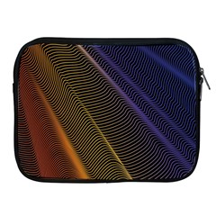 Rainbow Waves Mesh Colorful 3d Apple Ipad 2/3/4 Zipper Cases