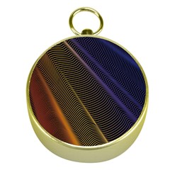 Rainbow Waves Mesh Colorful 3d Gold Compasses