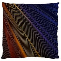 Rainbow Waves Mesh Colorful 3d Standard Flano Cushion Case (two Sides)