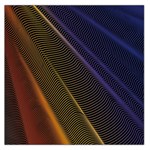 Rainbow Waves Mesh Colorful 3d Large Satin Scarf (Square) Front