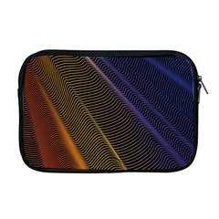 Rainbow Waves Mesh Colorful 3d Apple Macbook Pro 17  Zipper Case by HermanTelo