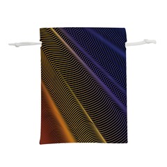 Rainbow Waves Mesh Colorful 3d Lightweight Drawstring Pouch (s)