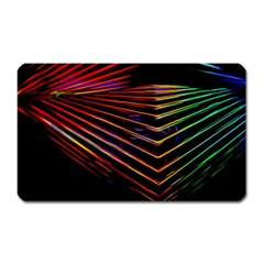 Abstract Neon Background Light Magnet (rectangular) by HermanTelo