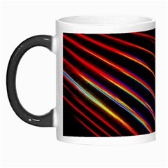 Abstract Neon Background Light Morph Mugs by HermanTelo