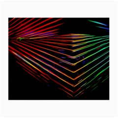 Abstract Neon Background Light Small Glasses Cloth