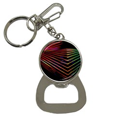 Abstract Neon Background Light Bottle Opener Key Chain