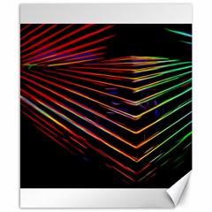 Abstract Neon Background Light Canvas 8  X 10  by HermanTelo