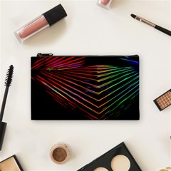 Abstract Neon Background Light Cosmetic Bag (small)