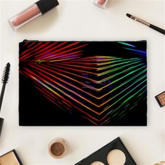 Abstract Neon Background Light Cosmetic Bag (large)