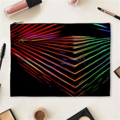 Abstract Neon Background Light Cosmetic Bag (xl) by HermanTelo