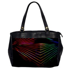 Abstract Neon Background Light Oversize Office Handbag by HermanTelo