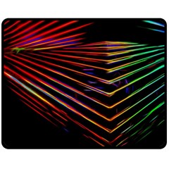 Abstract Neon Background Light Fleece Blanket (medium) 