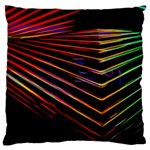 Abstract Neon Background Light Large Cushion Case (One Side) Front