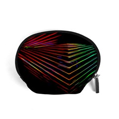 Abstract Neon Background Light Accessory Pouch (small)