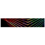 Abstract Neon Background Light Small Flano Scarf Front