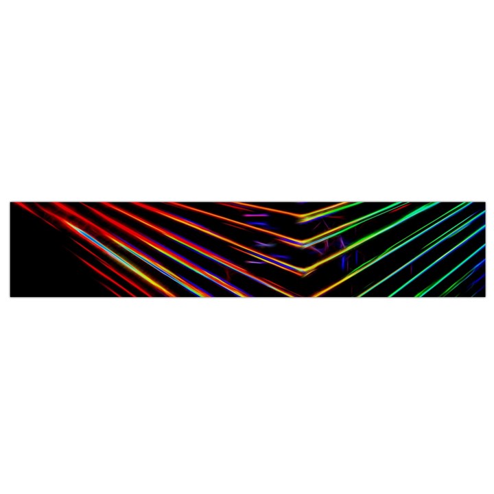 Abstract Neon Background Light Small Flano Scarf