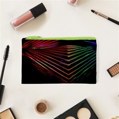 Abstract Neon Background Light Cosmetic Bag (xs)