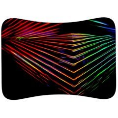 Abstract Neon Background Light Velour Seat Head Rest Cushion