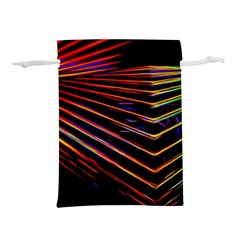 Abstract Neon Background Light Lightweight Drawstring Pouch (m)