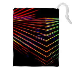 Abstract Neon Background Light Drawstring Pouch (5xl)