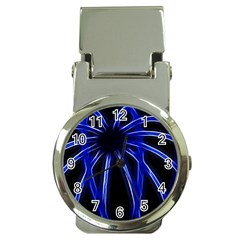 Light Effect Blue Bright Design Money Clip Watches