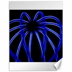 Light Effect Blue Bright Design Canvas 12  X 16 