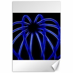 Light Effect Blue Bright Design Canvas 12  X 18  by HermanTelo