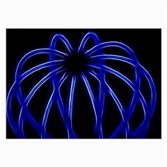 Light Effect Blue Bright Design Large Glasses Cloth