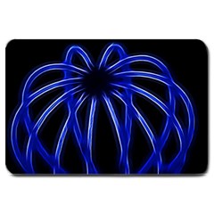 Light Effect Blue Bright Design Large Doormat 