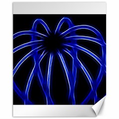 Light Effect Blue Bright Design Canvas 11  X 14  by HermanTelo