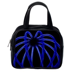 Light Effect Blue Bright Design Classic Handbag (one Side) by HermanTelo